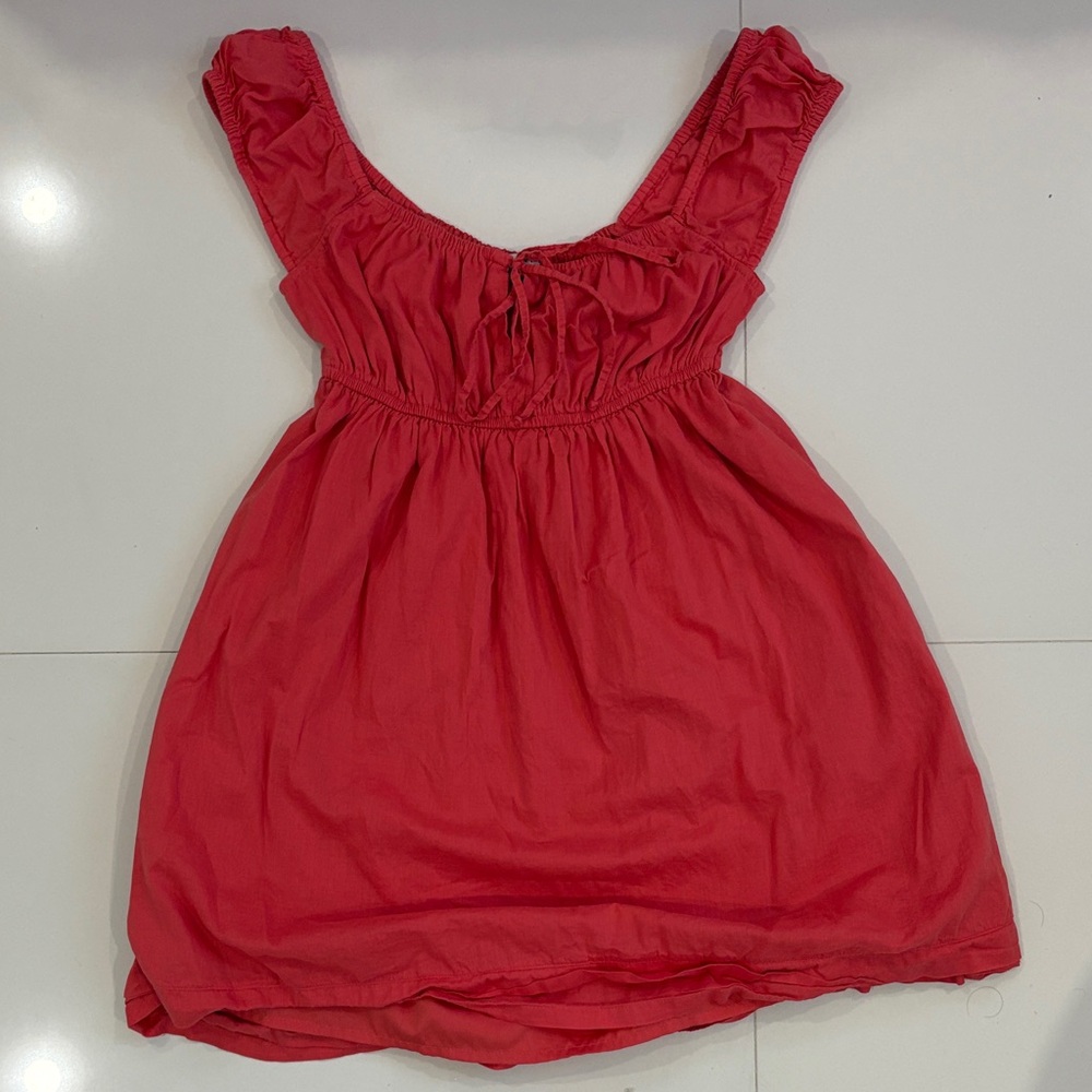 American Eagle Outfitters Coral Sleeveless Top